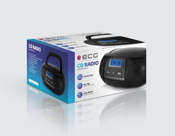 Radio CD Player ECG CDR 500 negru,